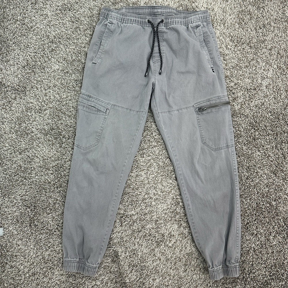 Tony Hawk Jogger Pants Mens Large Gray Skate Joggers‎ Drawstring Pull On Pocket